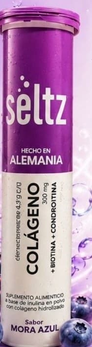 Seltz Colágeno - Sabor mora azul